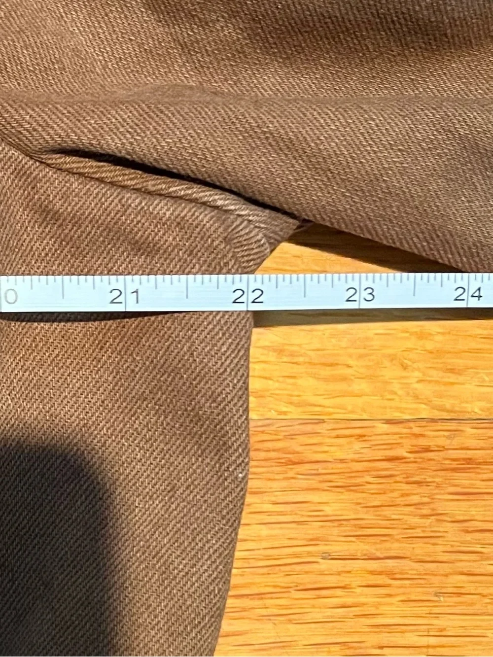 Free People Brown Eisenhower Slouchy Cotton Denim Jacket - Picture 5 of 6